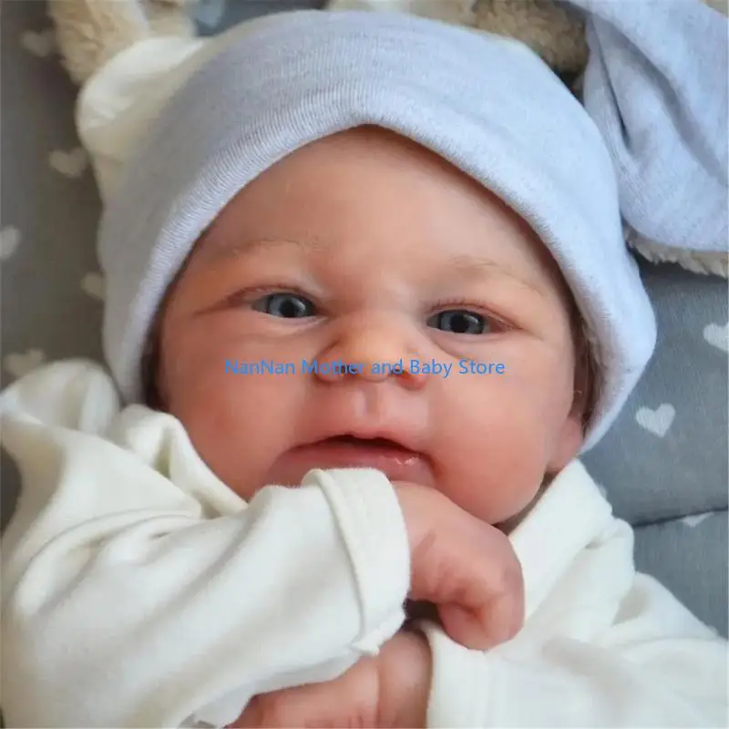 

Doll Baby Eyes Open Handmade White Skin New Born Boy Dress up Doll