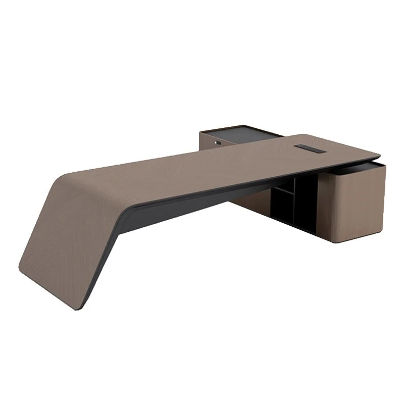 Modern Office New Luxury Large Executive Desk High-End Boss General Manager CEO Table Spacious Sturdy Premium Workstation