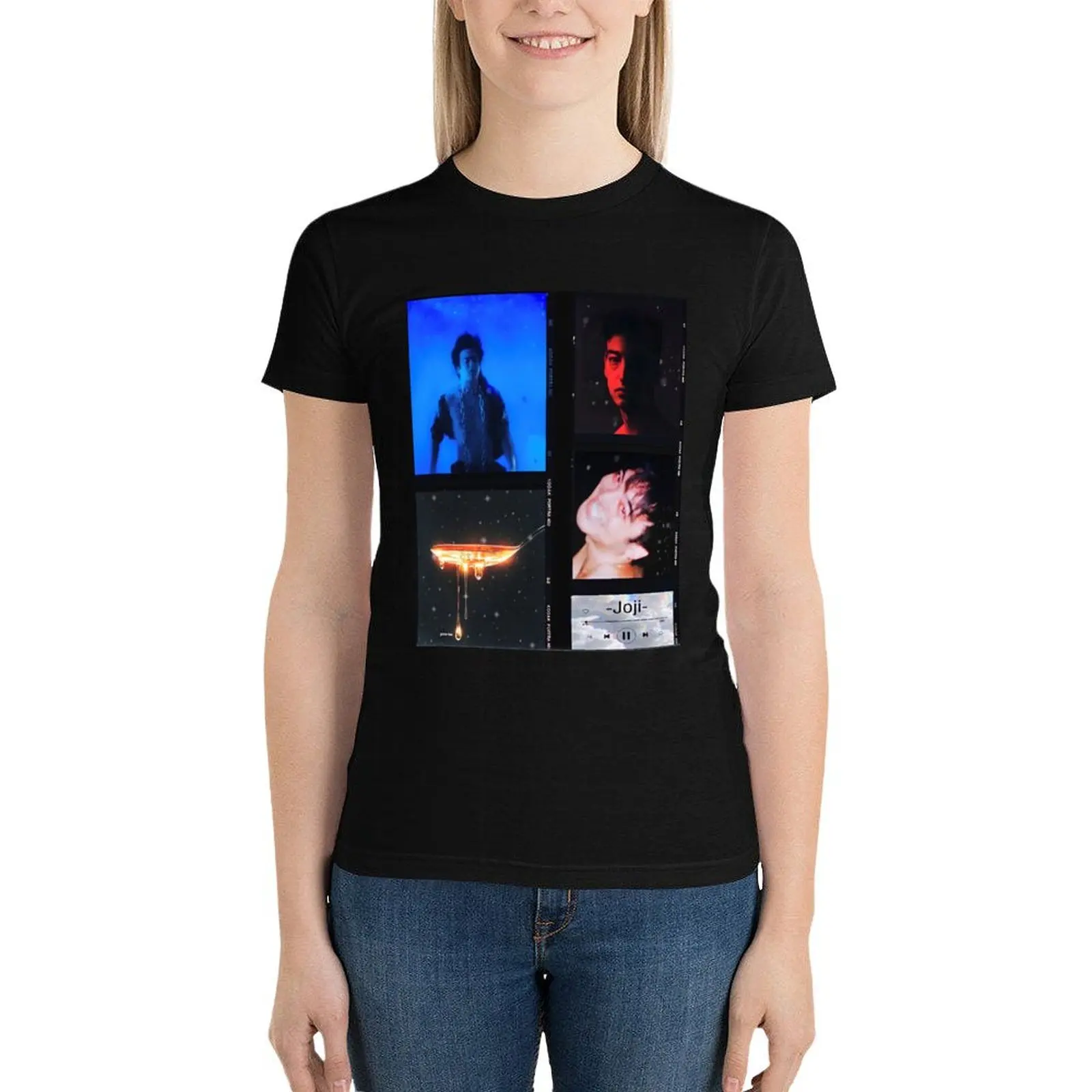 Joji Collage T-Shirt female Short sleeve tee anime clothes Aesthetic clothing Woman clothing
