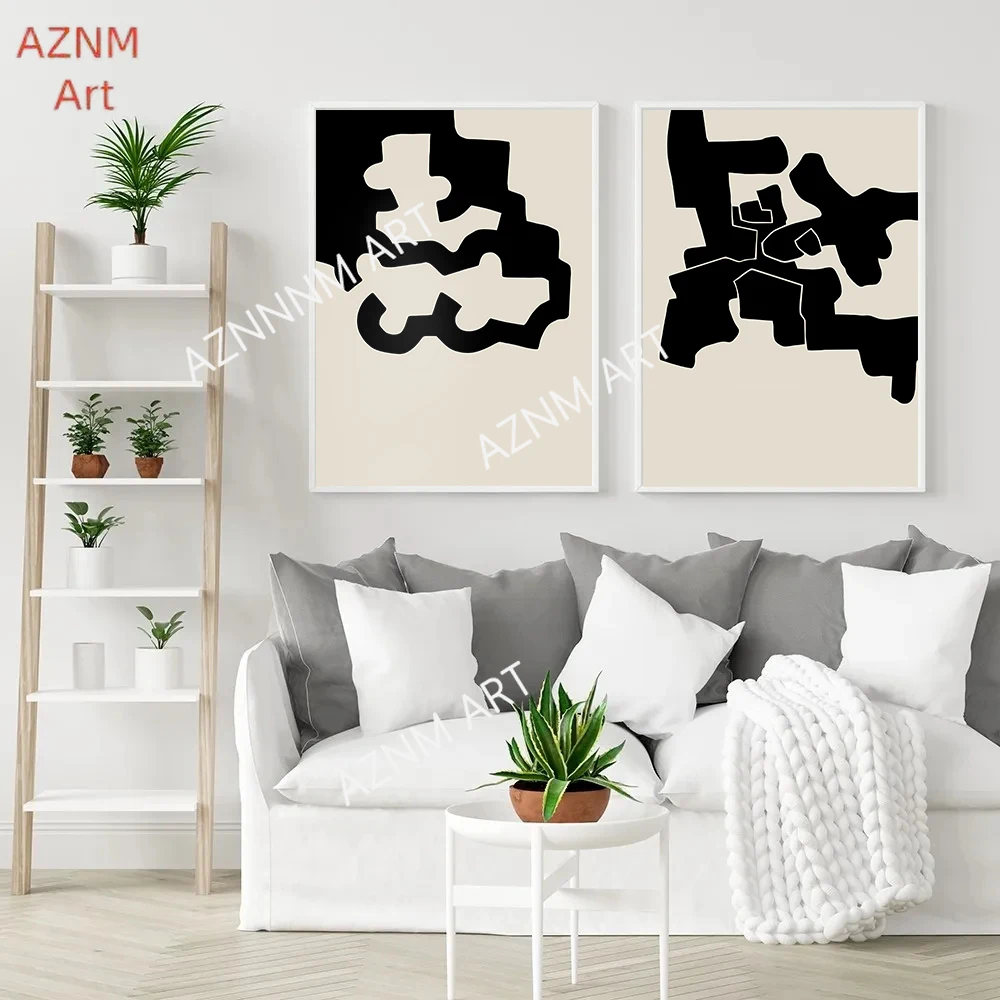 Sculpture Museum Artwork Poster Canvas Painting Wall Art Pictures Modern Home Decor Minimalist Eduardo Chillida Geometry