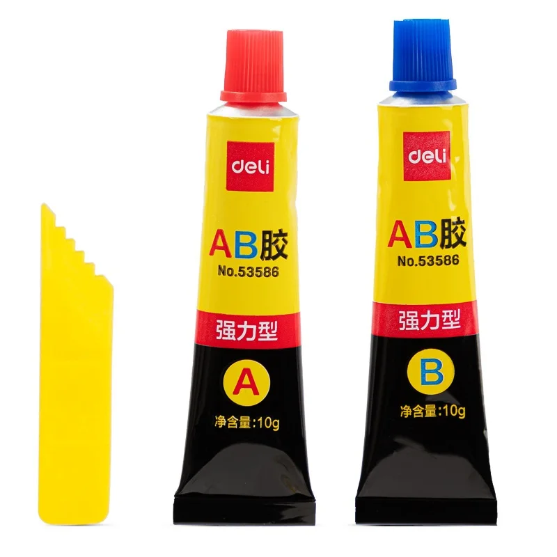 

Deli 4g 20g 50g Strong Super AB Glue Repair Glass Metal Stone Wood Liquid Adhesive Waterproof Office Supply Home Decoration Tool