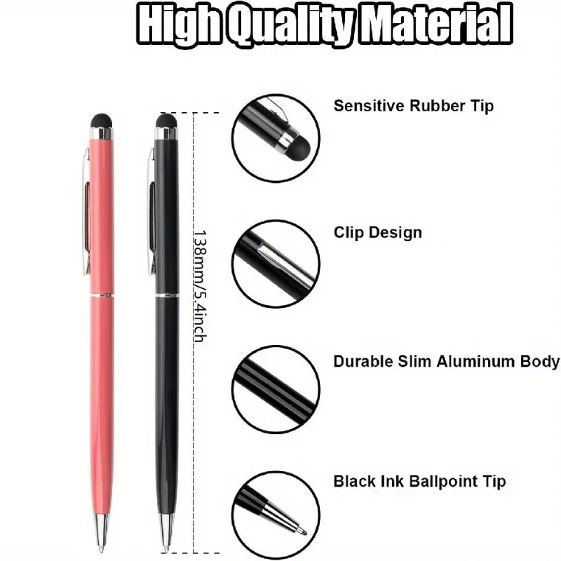 High Quality Multicolour Fine Body School Student Office 0.5mm Nib Ballpoint Pen New