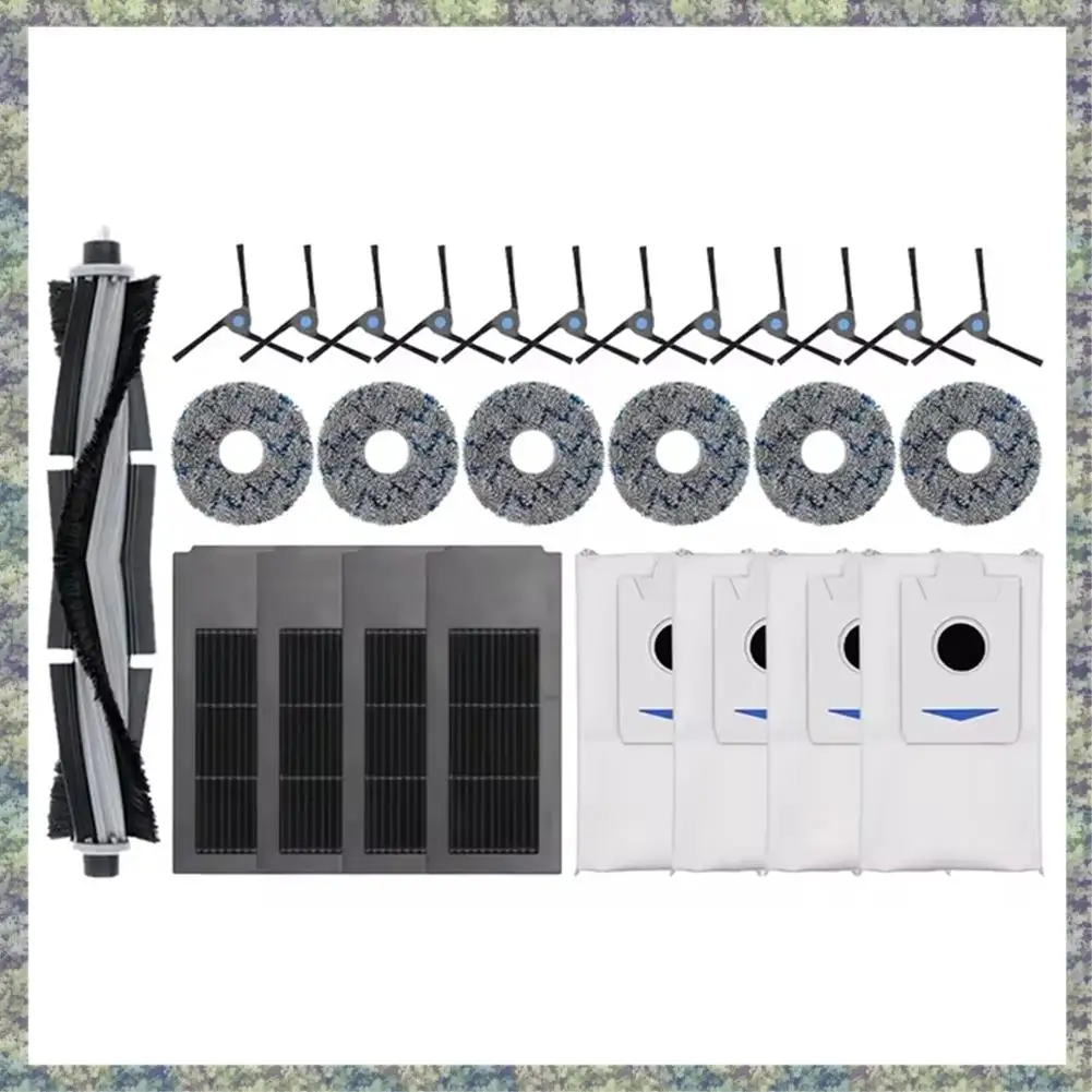 

WON для Ecovacs Deebot X2 Omni/X2 Pro/X2 аксессуары для роботов-пылесосов, роликовая основная боковая щетка, фильтр, швабра, тканевый мешок для пыли, детали