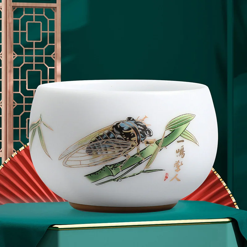 

Traditional Chinese Gaiwan Sancai Teacup Pot with Lid Ceramic Tea Tureen Porcelain Tea Cup with Gold Trim Teaware Teapots Set