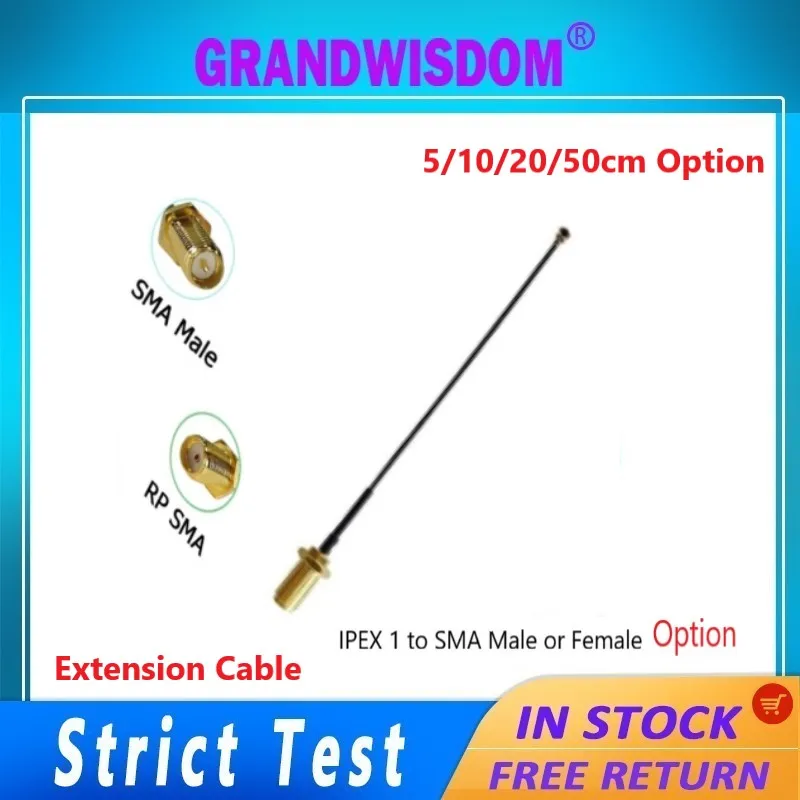 GWS Coaxial Extension Cable 5/10/20/50cm length UFL Connector Antenna Pigtail IPex1 1.13 cable sockets jack connectors GPS WiFi