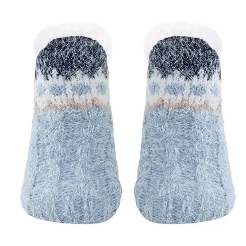 Winter Slipper Socks Fashionable Fluffy Floor Socks With Grippers Winter Socks For Lounge Study Room Living Room Bedroom Game