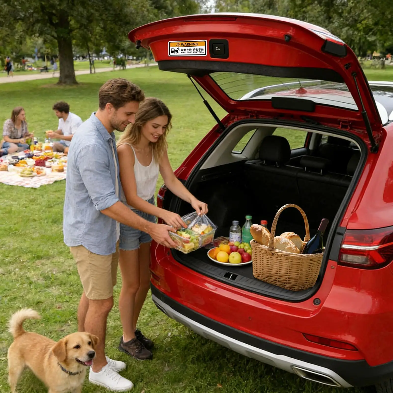 Door Decals For Car Auto Tailgate Warning Supplies Adhesive Trunk Stickers For Fleet Managers Drivers SUVs Parking Lot Garage