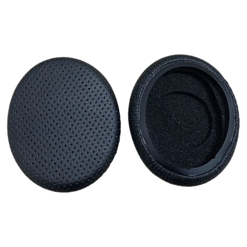 1Pair Replacement Sponge Breathable Protein Leather Ear Pads Cushion Earpad for Sennheiser SC 160 165 USB Headphone Earpads