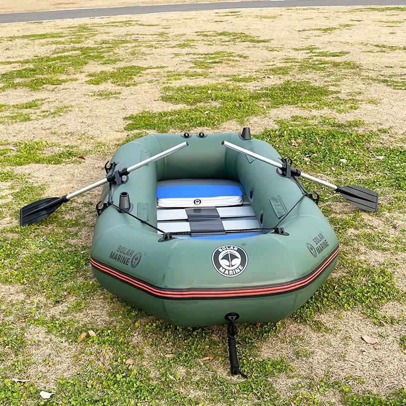 

SOLAR MARINE Inflatable Rafts for Adults 2-3 Persons Fishing Boats Watercraft with Hard Bottom Factory Retail
