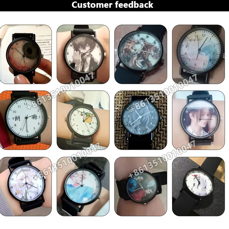 Leisure Brand Couple Watches  DIY Photos, Customized Logo Patterns, Anniversary Gifts for Men and Women Silicone Quartz Watches