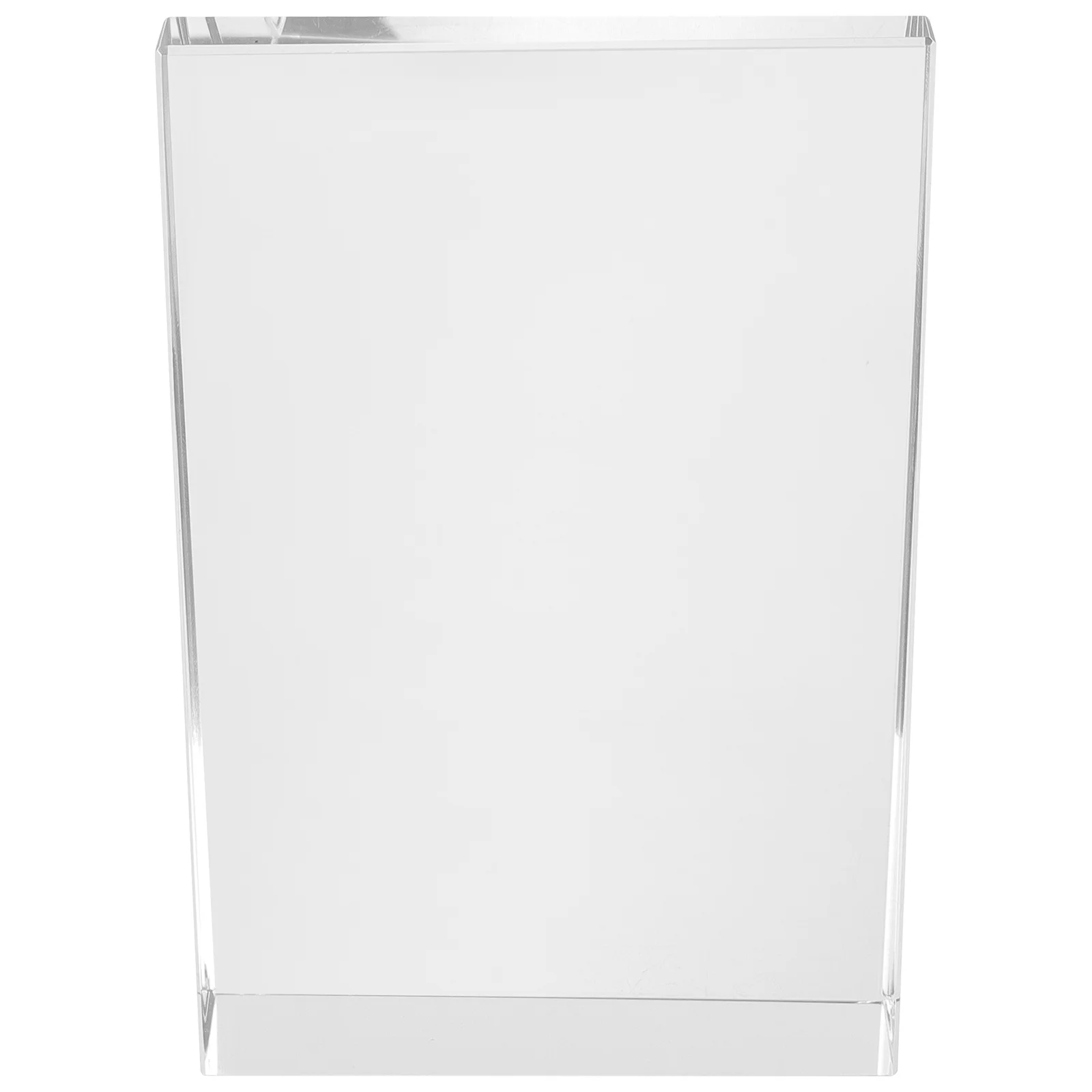 

Crystal Photo Frame Family Picture Frame with Solid Stand Desktop Adornment Handcraft Display Photo Holder
