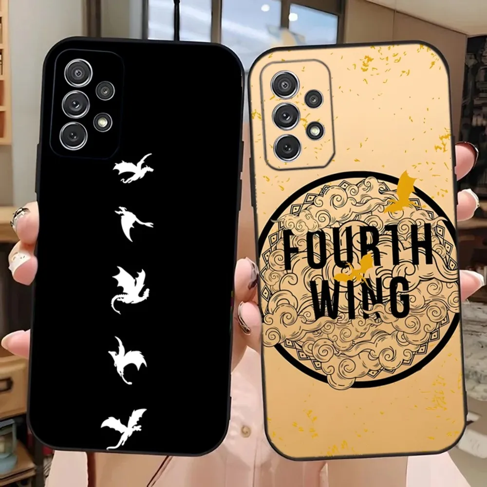 F-Fourth Wing  Phone Case For Samsung Galaxy A13,A21s,A22,A31,A32,A52,A53,A71,A80,A91 Soft Black Phone Cover