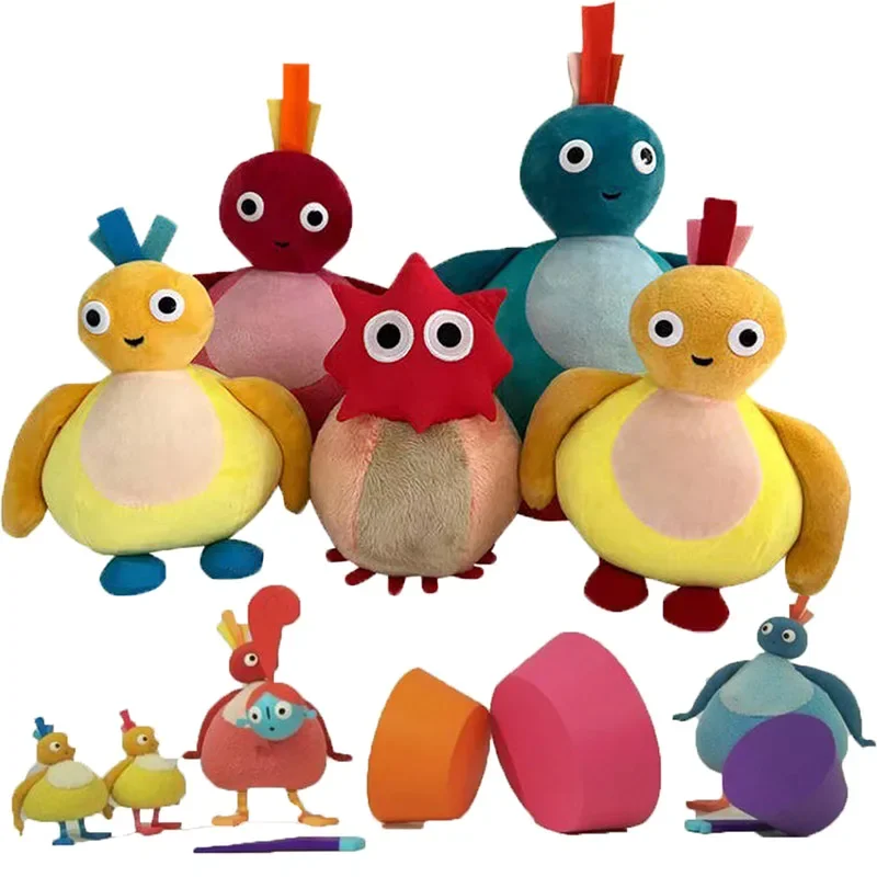 Twirlywoos Knuffels Grote Cartoon BigHoo Toodloo Chickedy Chick Peekaboo Gevulde Poppen Dieren Plushie Kussen Kerstcadeaus