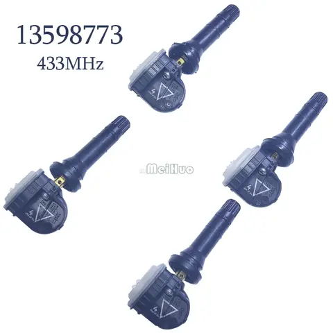 1/4 pçs sensor de pressão dos pneus para opel astra ampera antara karl mokka cadillac ct4 ct6 xt5 lyriq vauxhall zotye 433mhz carro tpms