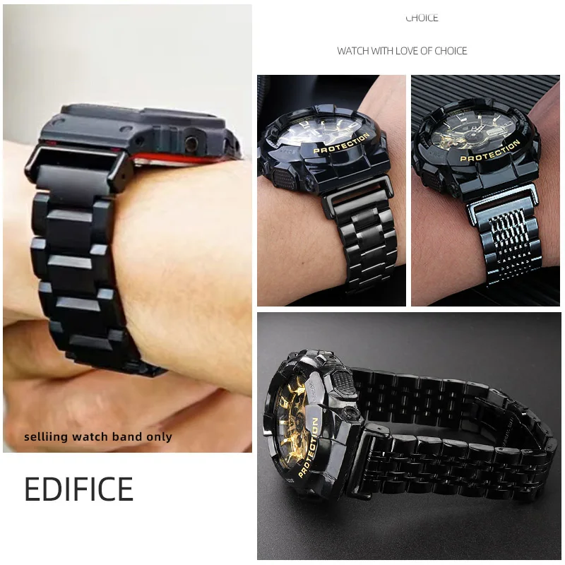 Multiple styles For Casio DW5600 GW-B5600 GW-M5610 GA 110 100 120 GD 100 Refit Band Men's watch Strap Stainless Steel Watchband