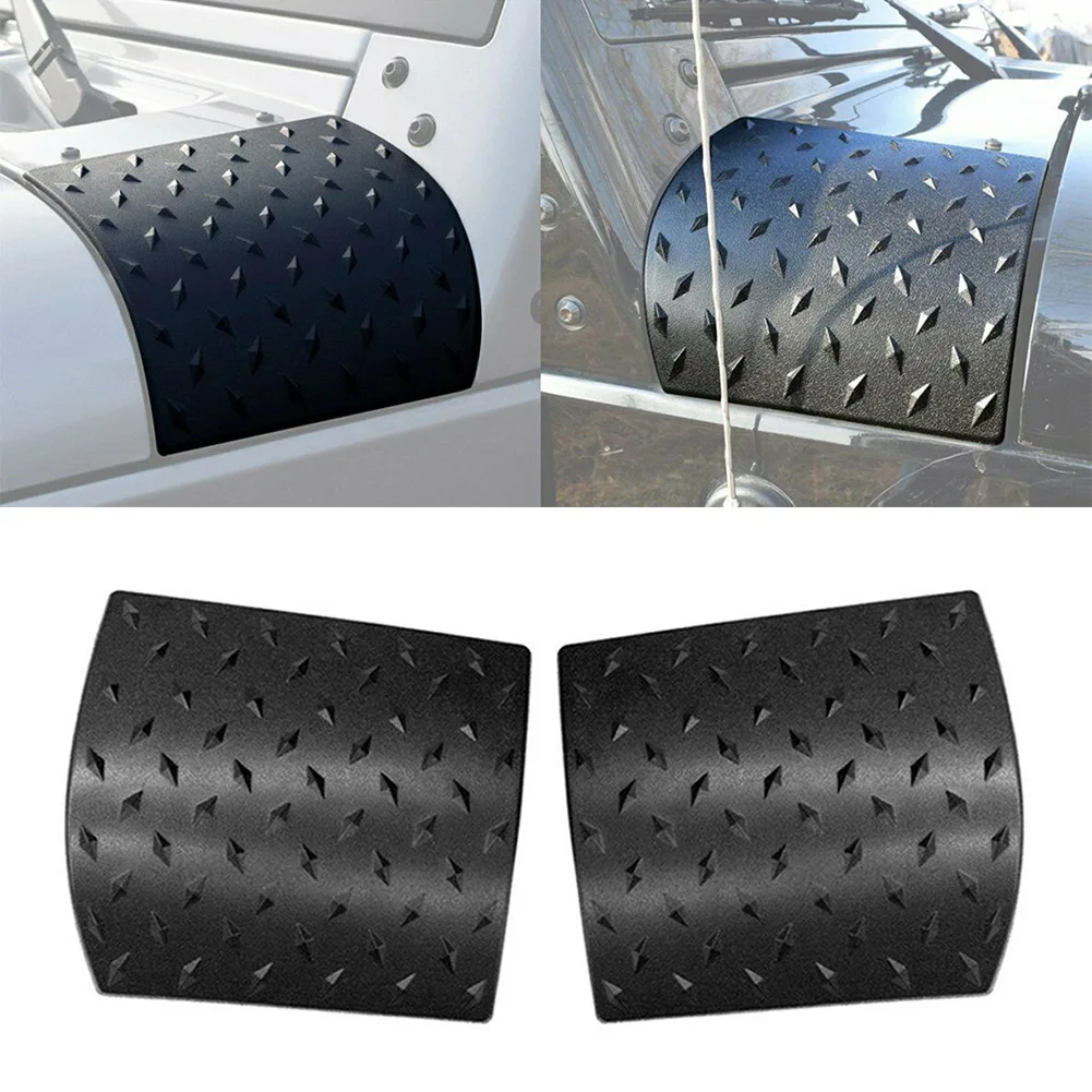 2Pcs Car Cowl Body Armor Cover Sport Exterior Moulding For Jeep Wrangler JK 2007 08 09 10 11 12 13 14 15 16 2017 Accessories