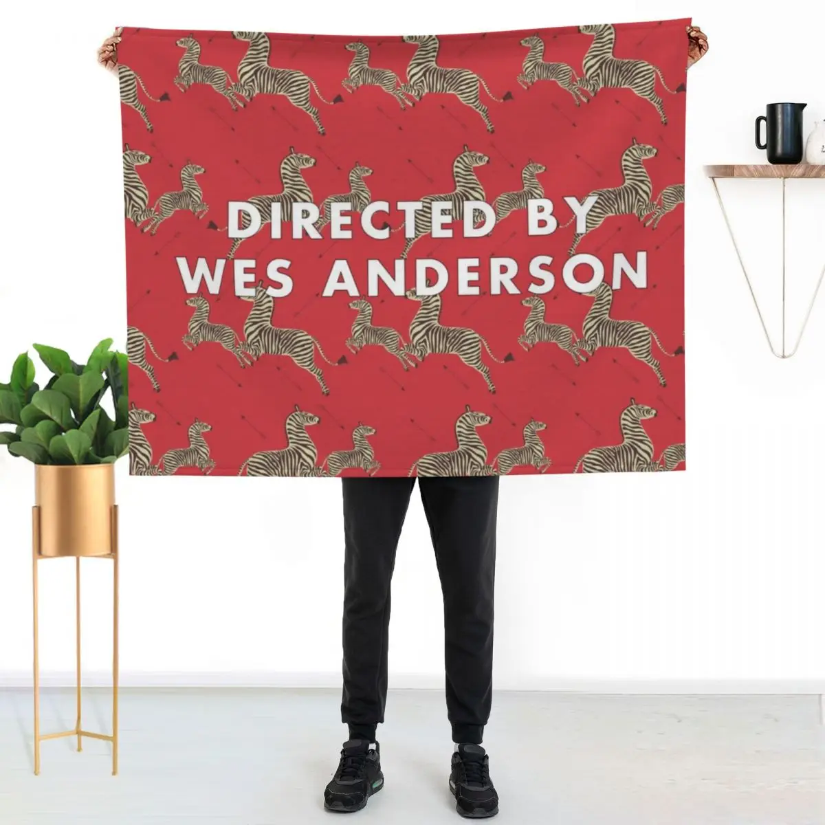 Directed by Wes Anderson Throw Blanket Moving Loose Comforter Soft Plaid Thins Baby Blankets