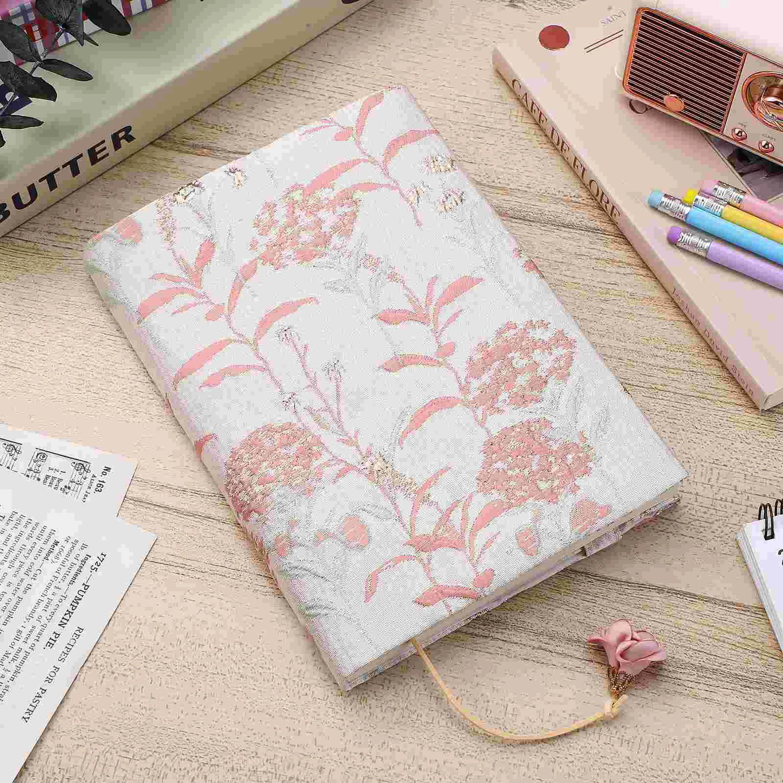 A5 Planner Cover Handmade Cloth Book Fabric Protector Decorate Covers for Soft Books Textbook