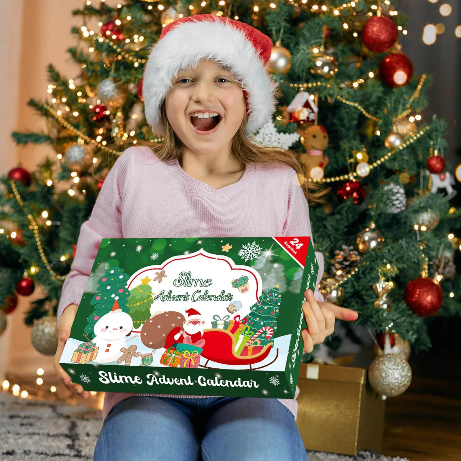 Countdown Clocks Christmas Countdown Calendar Surprise With DIY Mud Set Fun Gifts For Children Toys For Digital Timer Classroom