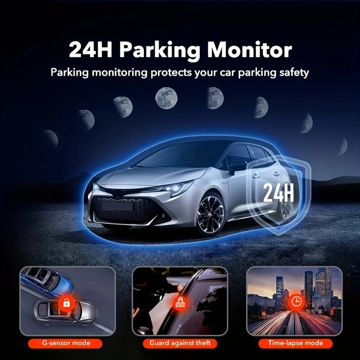 Globale Version Dashcam 4K 1920x1080P WDR F1.8 Blende Sprachansage Auto-DVR Wi-Fi 6 Unterstützt 24H Parkmodus APP – Detail 7