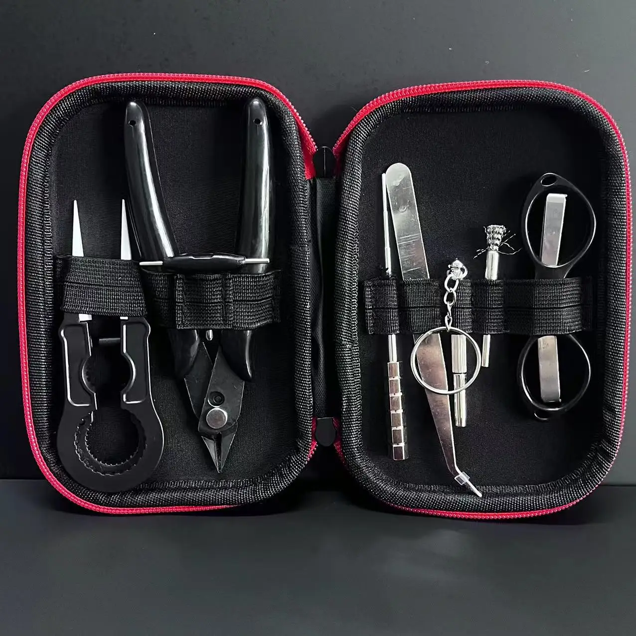 DIY Tool Kit Bag Scissors Ceramics Tweezers Pliers Wire Winding For Zeus X Mesh Dead Rabbit Kylin RTA RDA RBA Tool Accessories