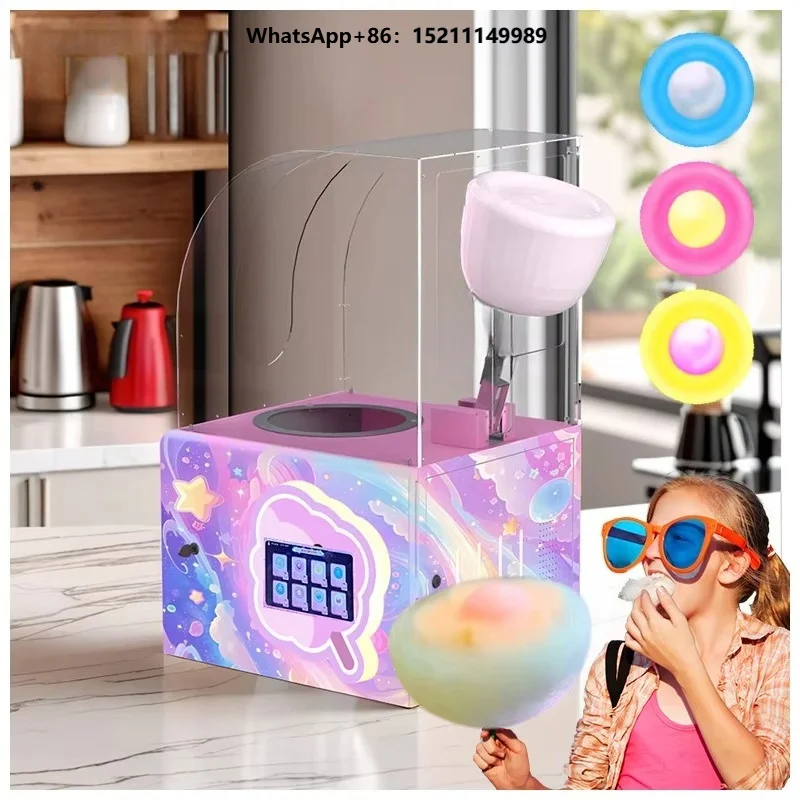 Máquina expendedora de algodón de azúcar semiautomática comercial mini T30 de fábrica para la venta