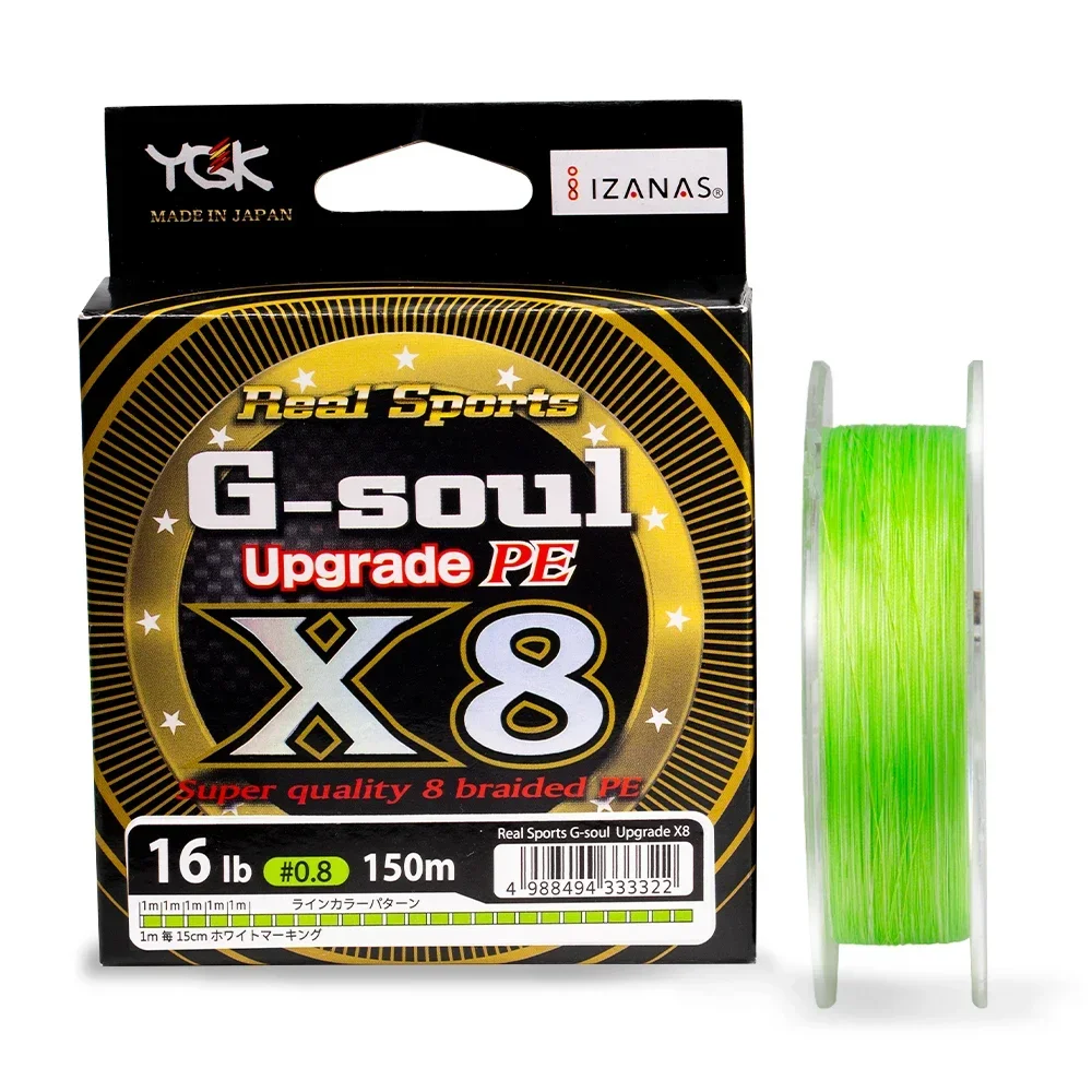 

Оригинальная плетеная леска YGK G-SOUL X8 Upgrade, сверхпрочная, 8-жильная, мультифиламентная, из полиэтилена, 150 м, 200 м, для ловли на приманку, высокопрочная.