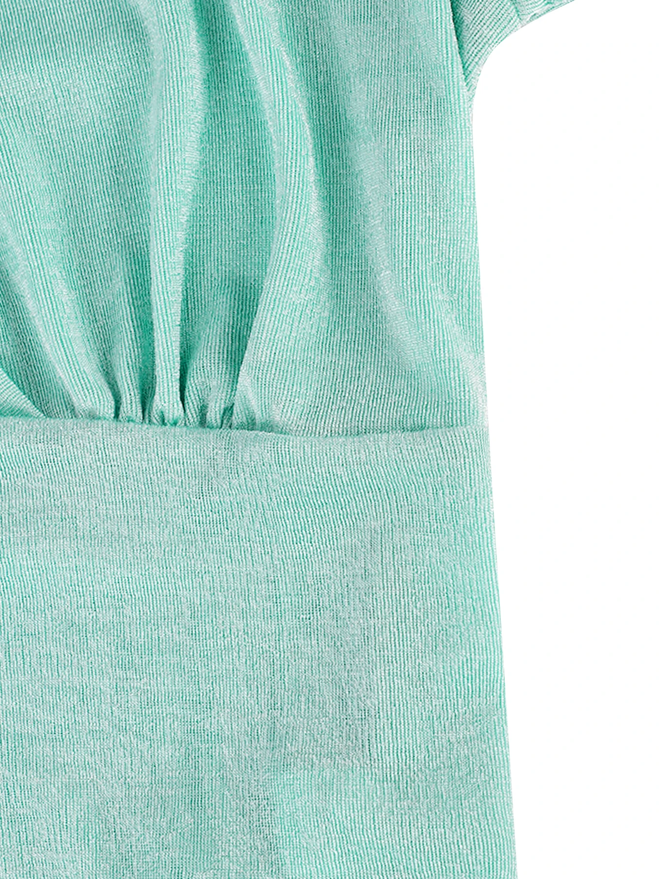 Damen-Langarm-T-Shirt, einfarbig, V-Ausschnitt, sexy, figurbetont, für Frühling und Herbst, warmes, kurzes Oberteil, lässig, Basic, modisch, süß, für den Alltag. – Detail 18