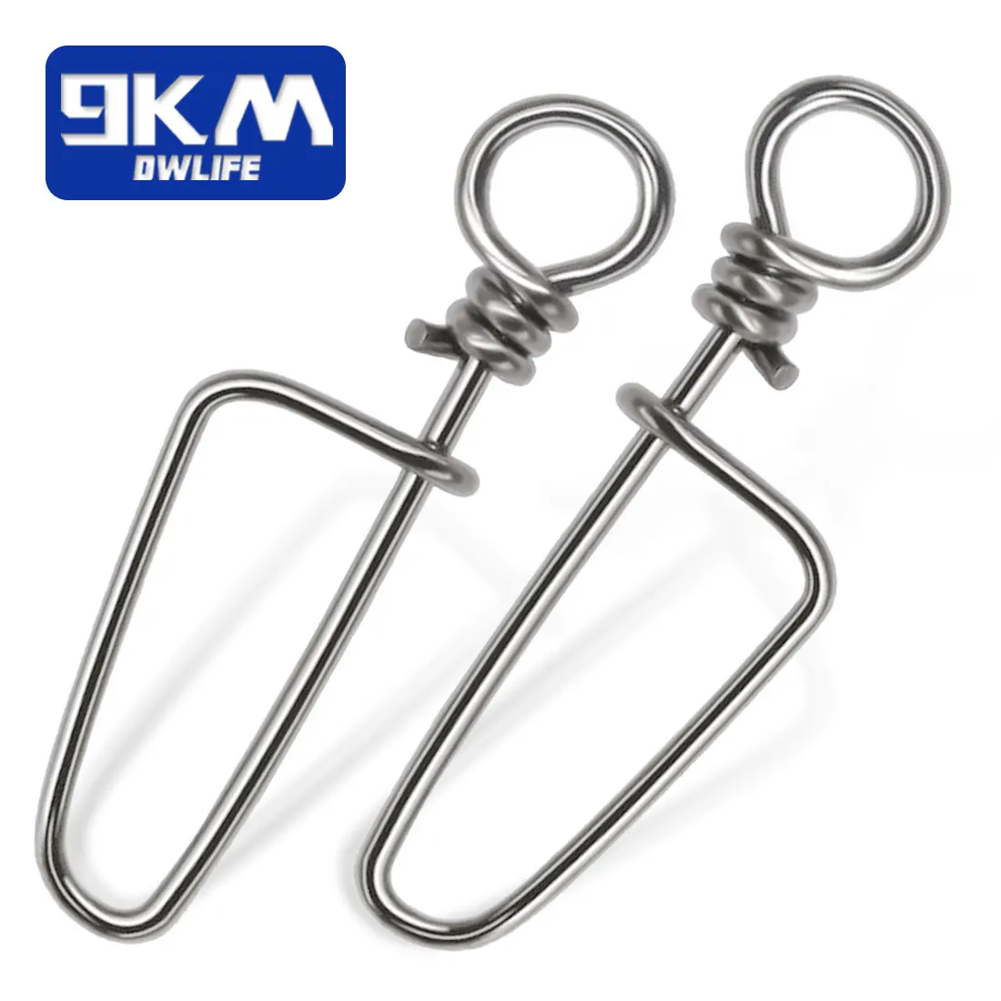 Broches Coastlock de pesca, 50 ~ 200 Uds., de acero inoxidable, cambio rápido, Clip rápido, conector de señuelo de pesca, broche enganchado de agua dulce y salada