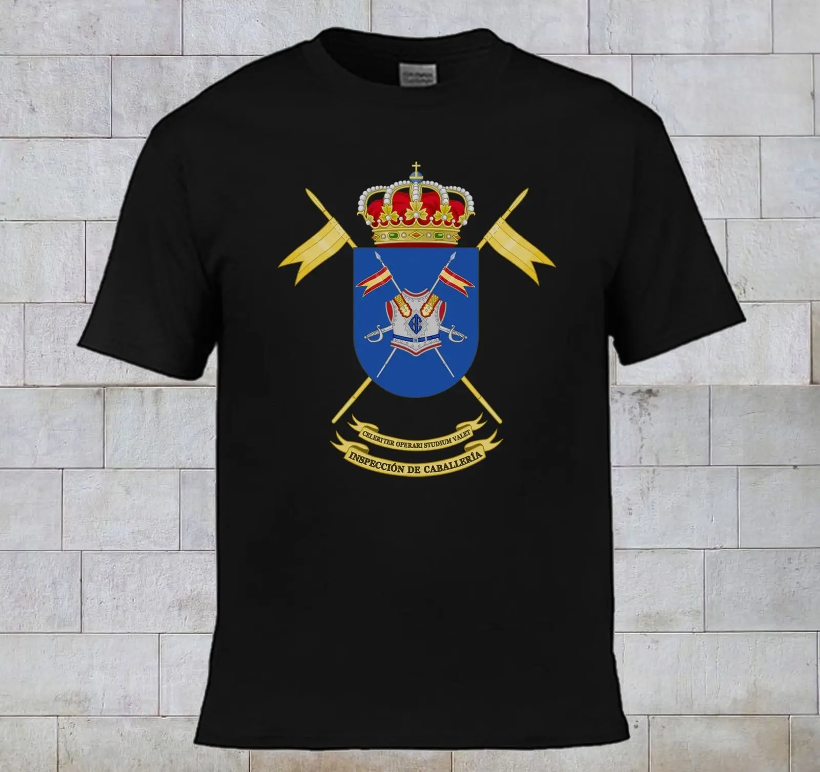 Fashion Hot Sale Spain Army Military Logo, Spanish Air Force T-Shirt Summer Men Cotton Short Sleeve Tees Shirt Harajuku