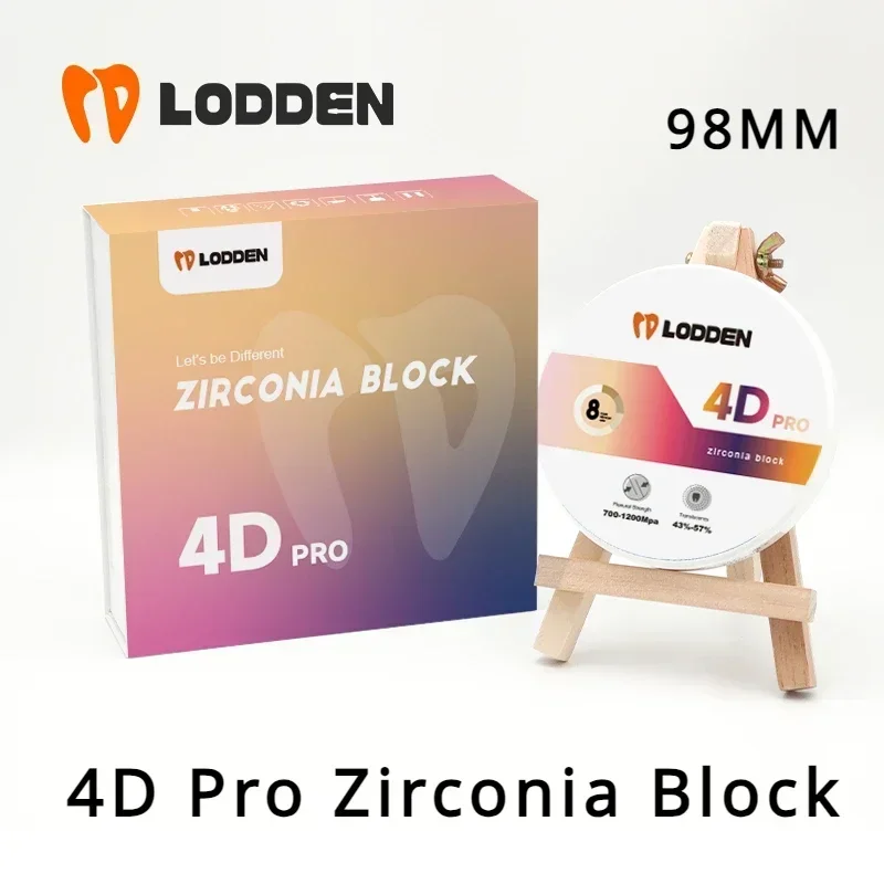 18MM 4D PRO Dental Zirconia Block  Multilayer Zirconia Disc Dental Lab Material Vita 16 Colors for CAD CAM 98mm Open System