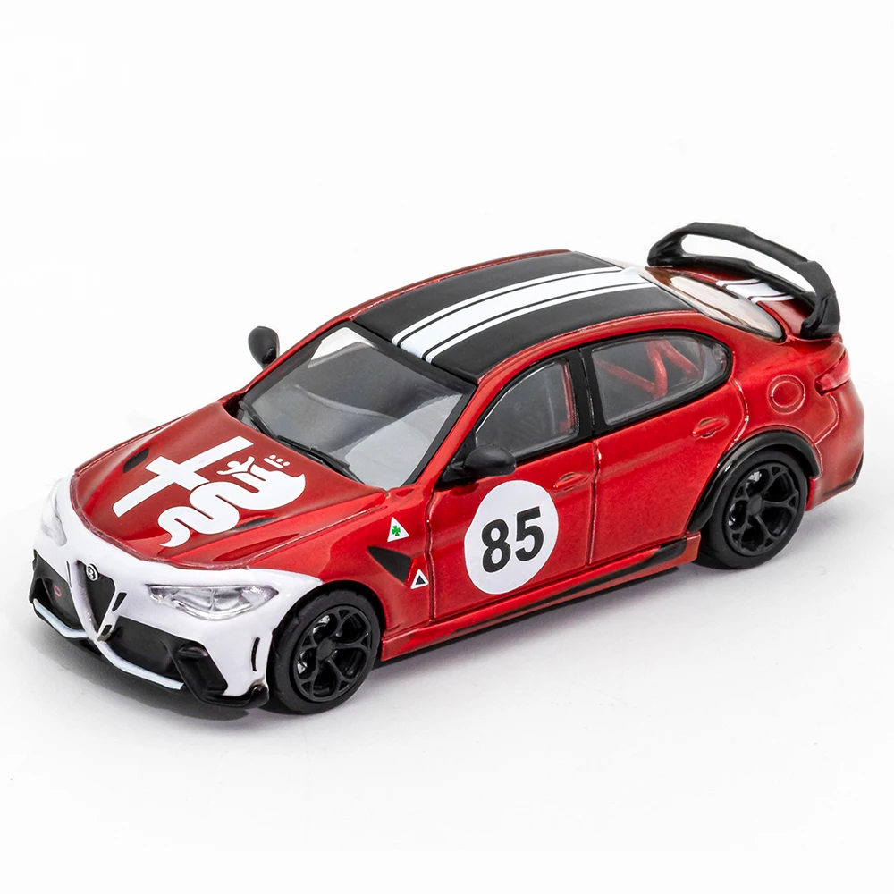 DCT 1/64 Alfa Romeo Giulia GTAm Model Sports Car Vintage Cars Diecast Vehicle Collection Toy for Adults