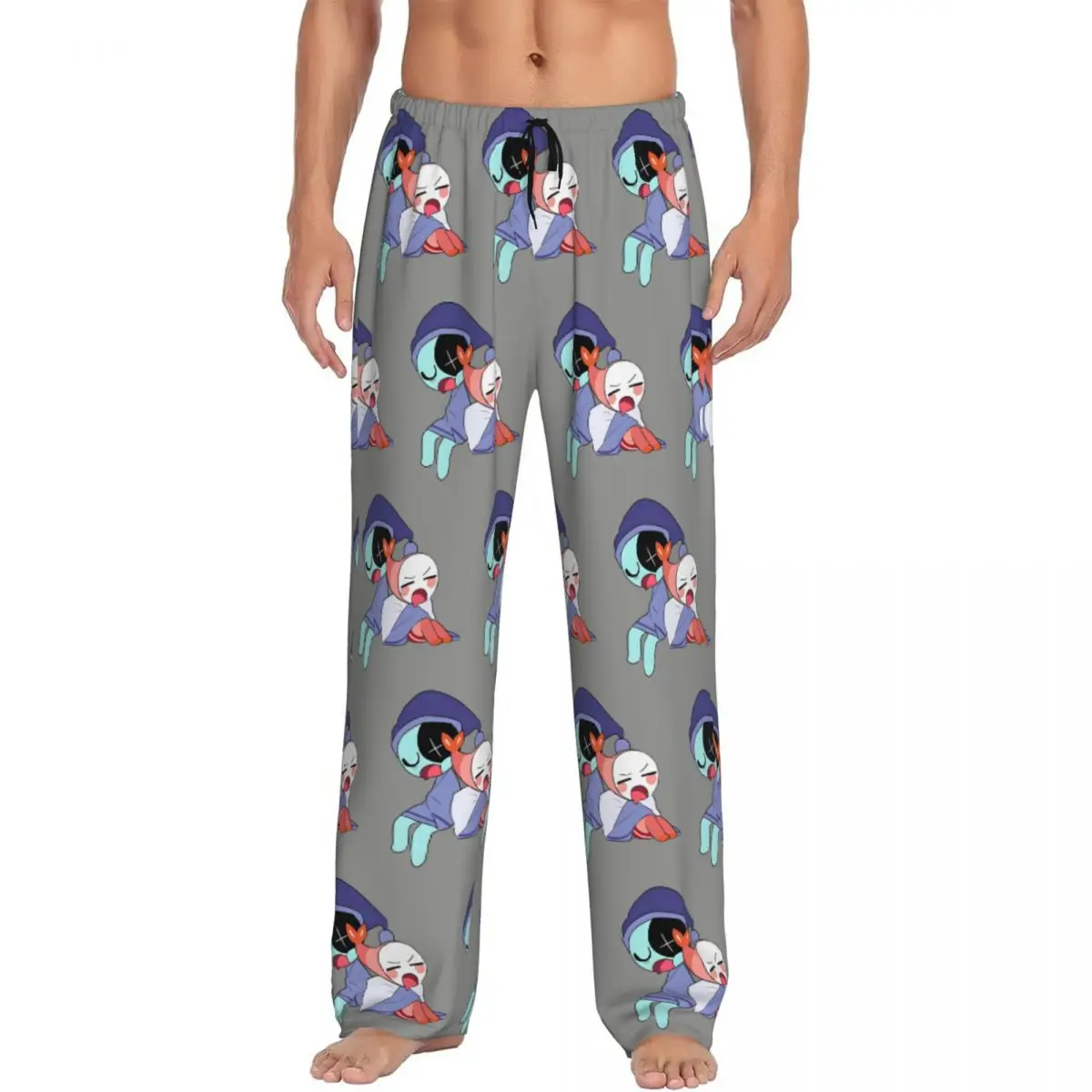 

Custom Printed Dandys World Pebble Pajama Pants for Men Game Anime Sleep Sleepwear Bottoms with Pockets