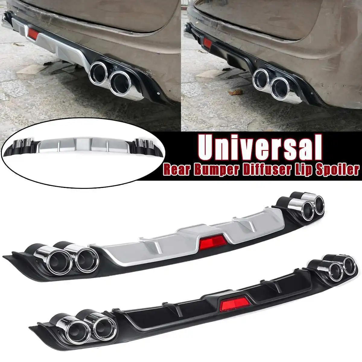 Automotive Accessories Small Surround Rear Spoiler Bumper Rear Lip Auto Modification Parts Car Universal