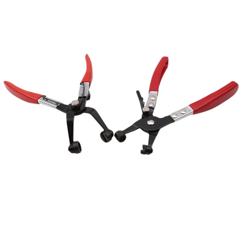 

Car Tube Clamp Long Automotive Hose Clamp Pliers Straight Throat Tube Bundle Clamp Removal Tool Straight Smooth Handle Plier