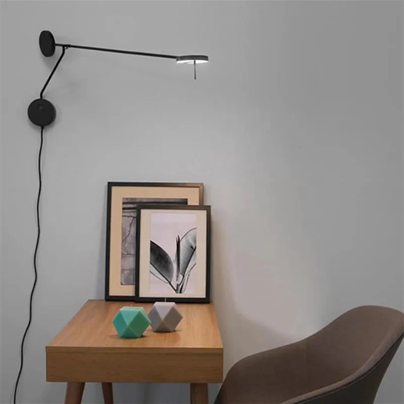 Picture wall light nordic Long Arm LED Wall Lamp Home Bedside Atmosphere Decoration Minimalist Office designer wall light