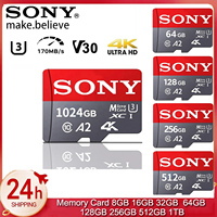 SONY Micro TF SD Card 128GB SD Memory Card 256GB 512GB A2 U3 V30 Memory Cards 170MB/S  High Speed 4K For Steam Deck/Drone/Camera