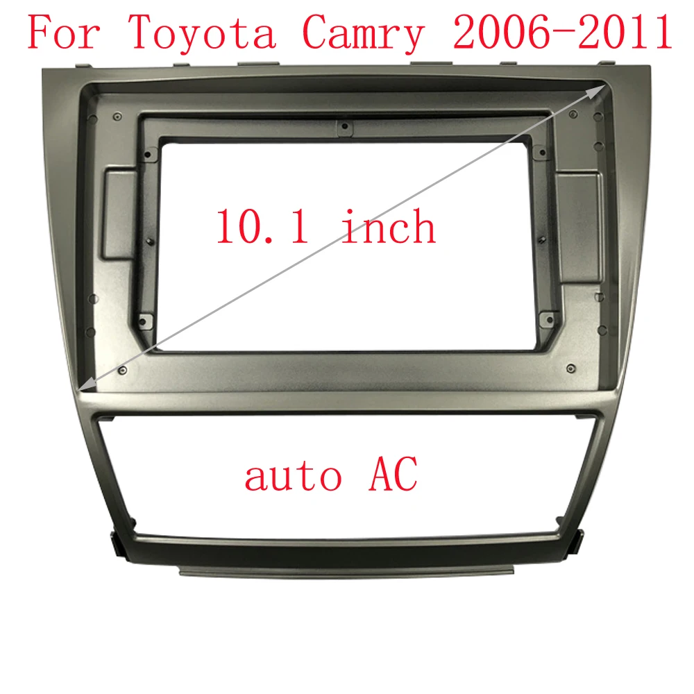 HAOCHEN 10.1 inch Car Radio Fascia Panel for Toyota Camry 40 2006-2011 stereo dash Frame jbl Power cable Adapter