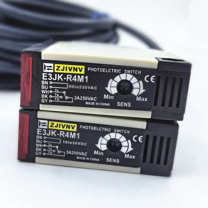photoelectric switch E3JK-R4M1 DC 12~24V, AC90-250V Detective distance 4M Potoelectric switch