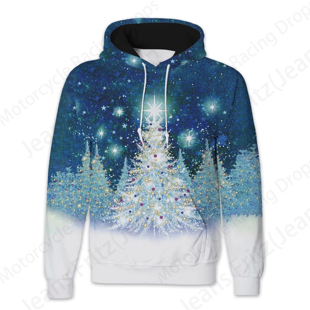 Snowflake 3d Print Hoodie Women Fashion Oversized Hoodies Women Sweats Coat Casual Hooded Sweatshirt Pullover Women\'s Clothing