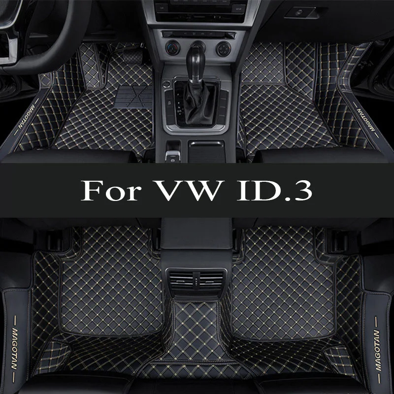 

Car Mats For VW VW ID.3 ID3 ID 3 2019 2020 2021 2022 Protective Pad Floor Mats Carpets Leather Mat Car trunk mat 2020