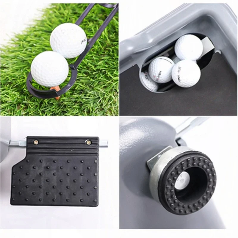 Golf semi-automatic serve machine Ball delivery machine Ball dispenser Service box, club frame, server, foot on practice field