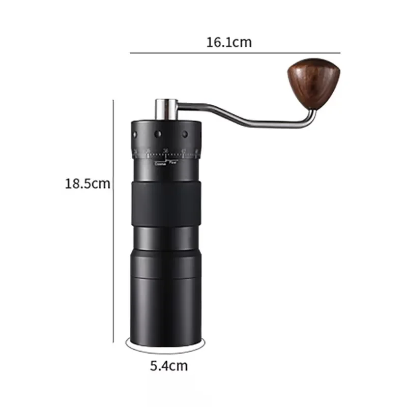 Manual Portable Coffee Grinder, Precision Espresso and Hand-brewed Coffee Grinder CNC Stainless Steel Cone Sharpener,
