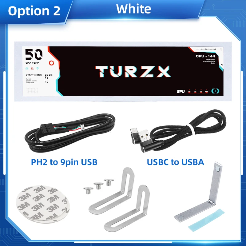 TURZX 8.8インチUSBセカンダリースクリーンType-Cデスクトップ拡張
