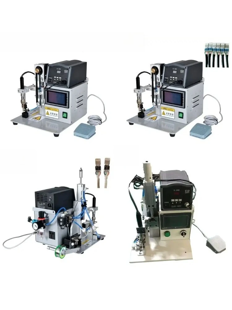 

Auto Feeding Solder Wire Coaxial Cable Soldering Machine for Multiple Points Connector for PCB Assembly SMT Soldering