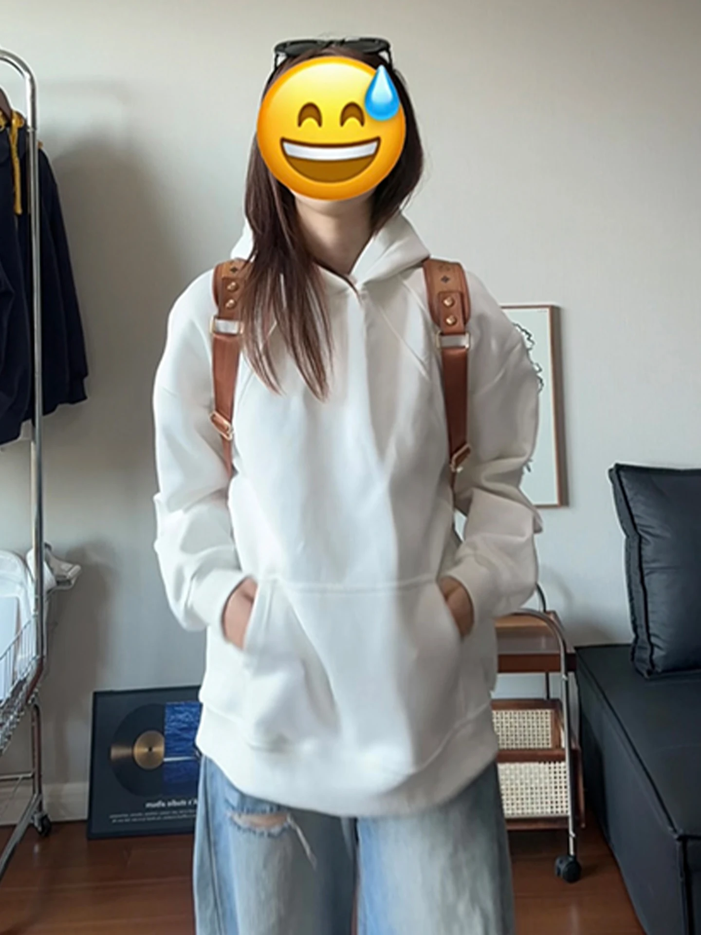 American Sle sweat à capuche lourd hommes printemps Cleanfit superposition col dur Sweat Jaet décontracté coupe ample longue Sve