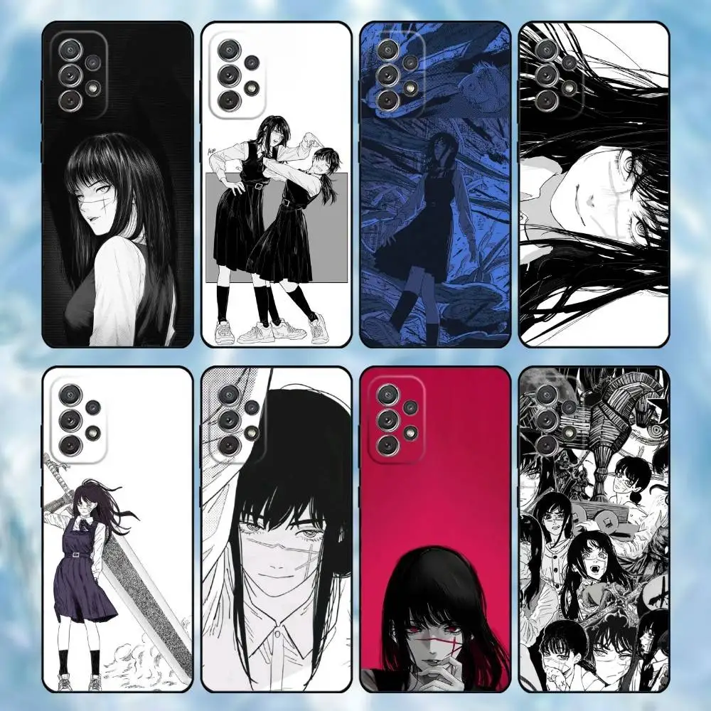 

Anime C-Chainsaw M-Man Mitaka Asa Phone Case For Samsung S25,S24,S21,S22,S23,S30,Ultra,S20,Plus,Others Soft Black Cover