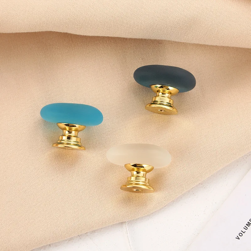 Simple Solid-color Crystal Furniture Handles Zinc Alloy Cabinet Pulls Irregular Drawer Handles Wardrobe Door Knobs