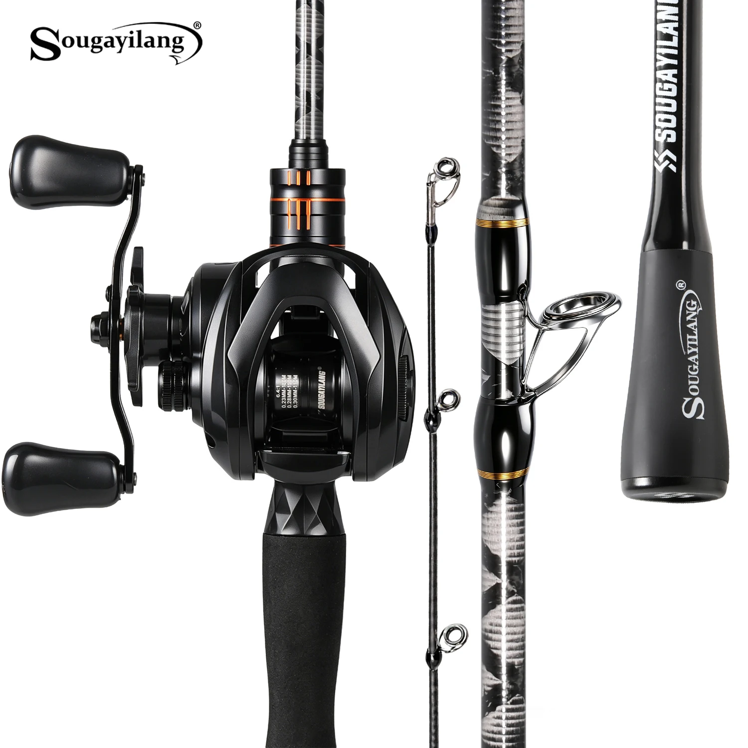 Fishing Equipment Europe - Sougayilang Baitcasting Fishing Set 1.8m Carbon