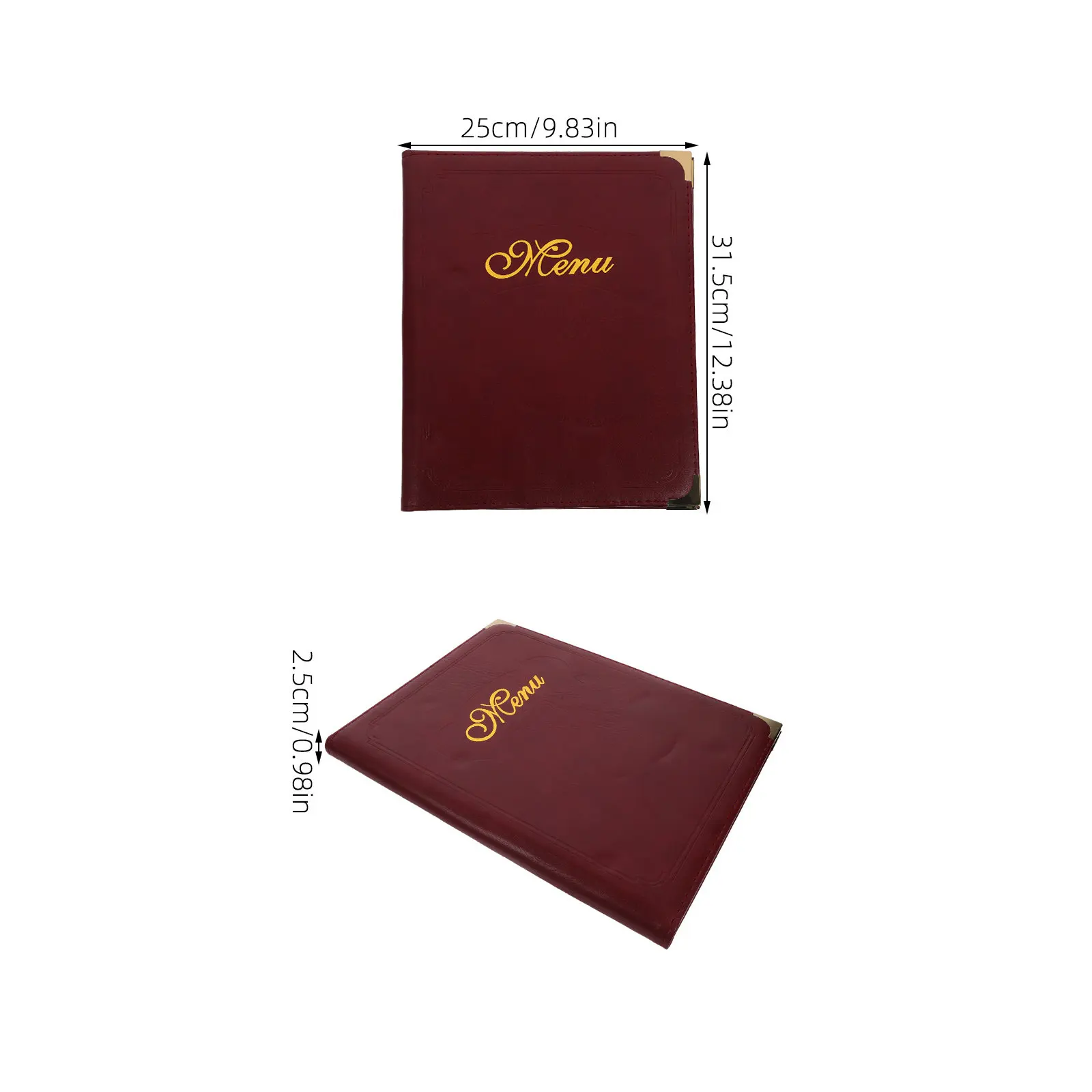 Menu Book A4 Format Exquisite Craftsmanship Menu Folder for Restaurant Hotel Bar Order Content Protection Simple